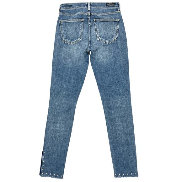 Citizens of Humanity Rocket High-Rise Jeans Size 26" Pearl Hems Stretch USA COH - Picture 2 of 12